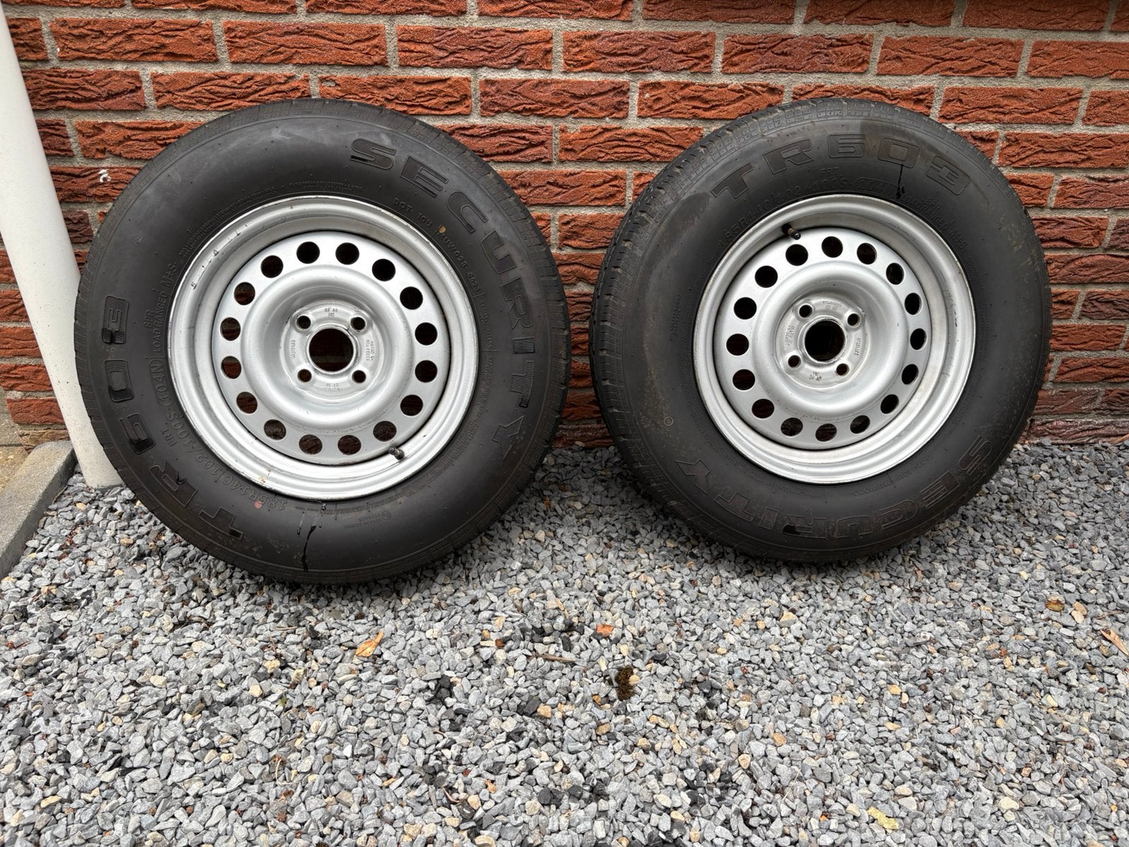 2x Security TR603 DOT 06/23 - 185R14C 104N - 4x100 ET30, 14 inch, Overige, Gebruikt, Banden en Velgen