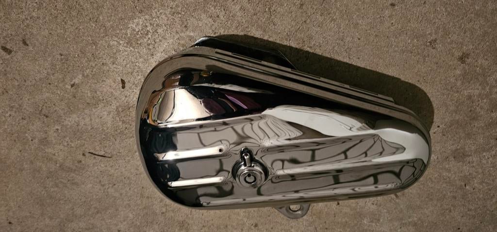 Chromen teardrop toolcase voor Harley-davidson!, Ophalen of Verzenden, Gebruikt