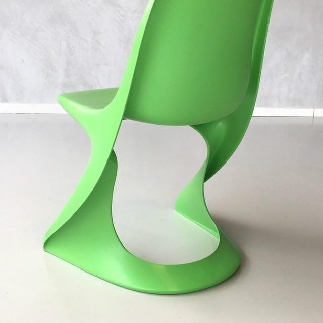 Casalino eettafelstoel vintage Casala space age groen, Kunststof, Casala, Overige kleuren, Ophalen of Verzenden