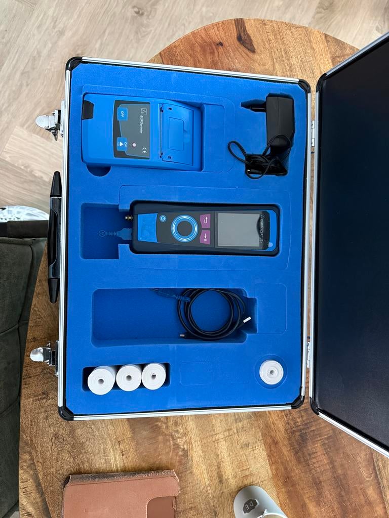 Eurolyzer STe rookgasanalyzer met 2 meetsondes en printer, Ophalen of Verzenden, Gebruikt, Overige meters