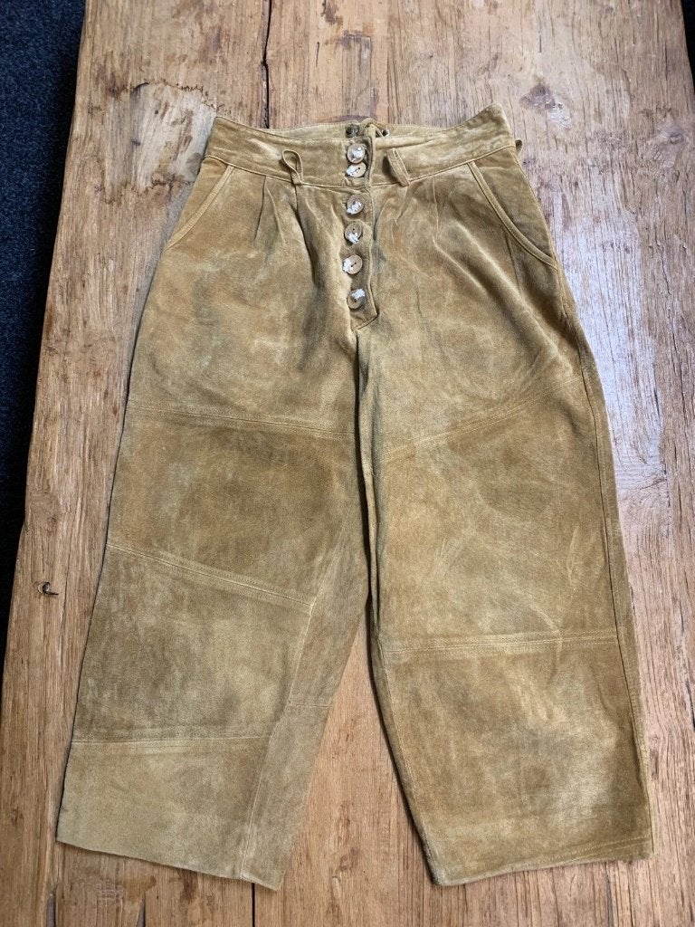 Dames originele lederhosen/kniebroek