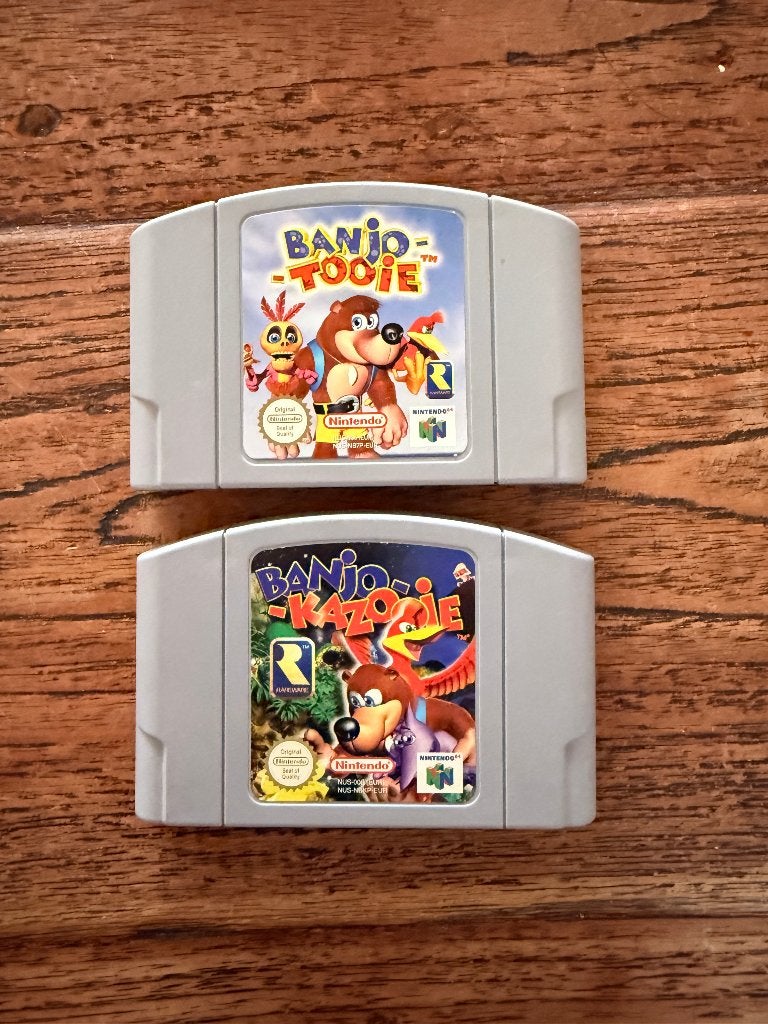 Banjo Kazooie & Banjo Tooie N64, Spelcomputers en Games, Avontuur en Actie, 1 speler, Ophalen of Verzenden, Zo goed als nieuw