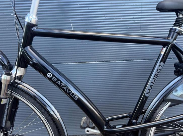 Batavus Mambo 7 Heren Zwart 61cm, Fietsen en Brommers, Fietsen | Heren | Herenfietsen, -, Versnellingen, Batavus, Ophalen of Verzenden