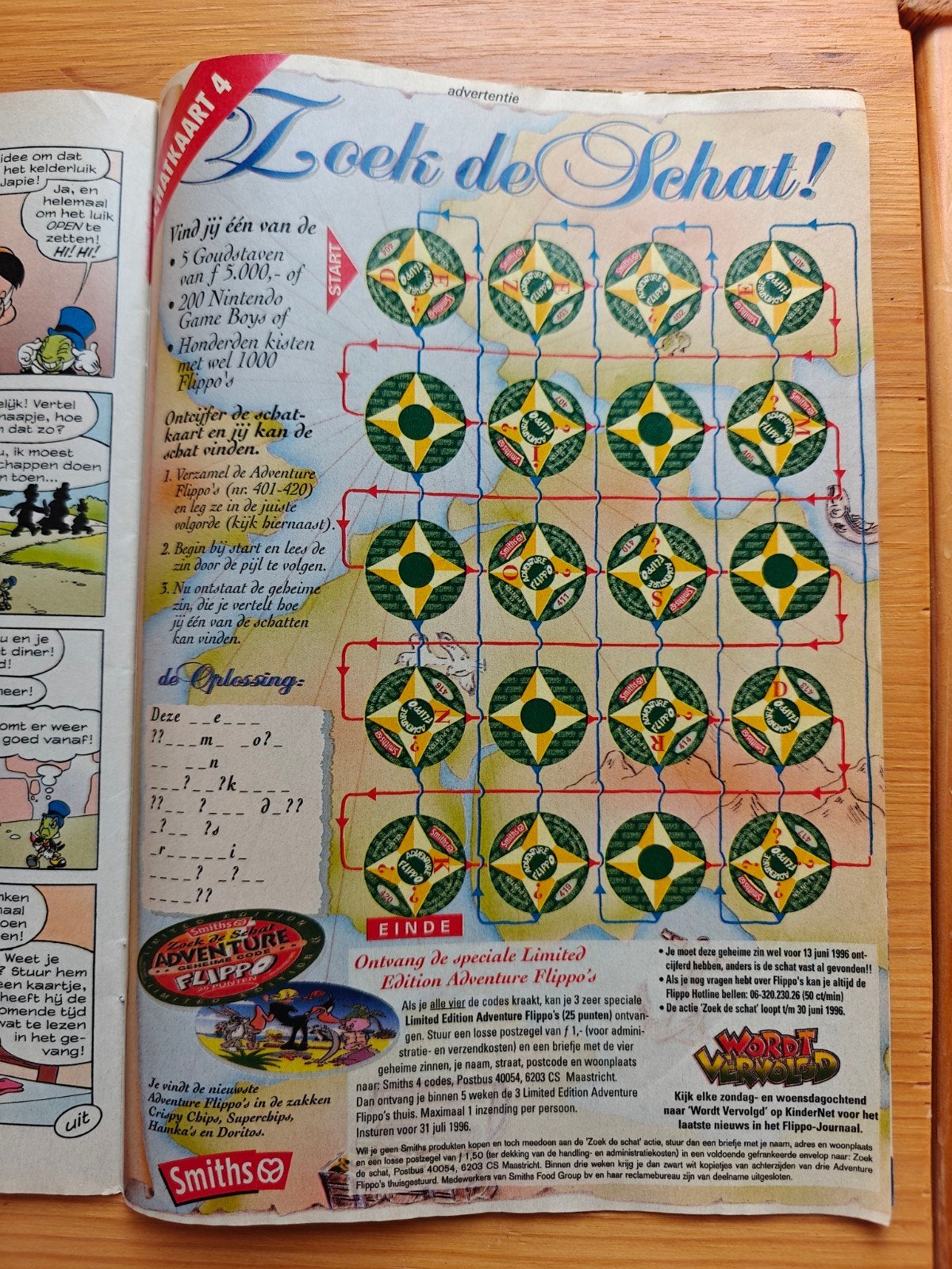 Flippo Reclame in Donald Duck - Zoek de schat (3), Verzamelen, Flippo's, Ophalen of Verzenden, Adventure, Overige typen