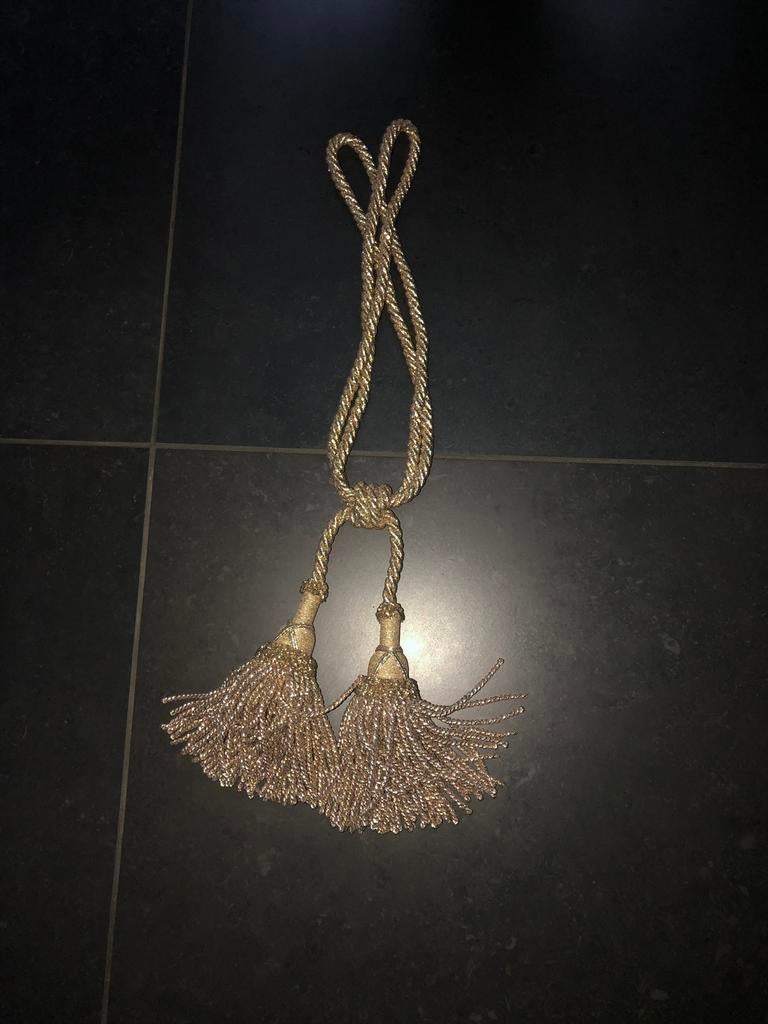 4 Zware gouden embrassekoorden, Ophalen, Zo goed als nieuw, Overige kleuren, 200 cm of meer