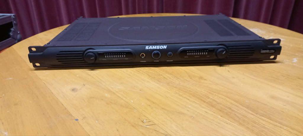 Samson Servo 120A eindversterker in nieuwstaat!, Ophalen of Verzenden, Zo goed als nieuw, Minder dan 500 watt, P.A.