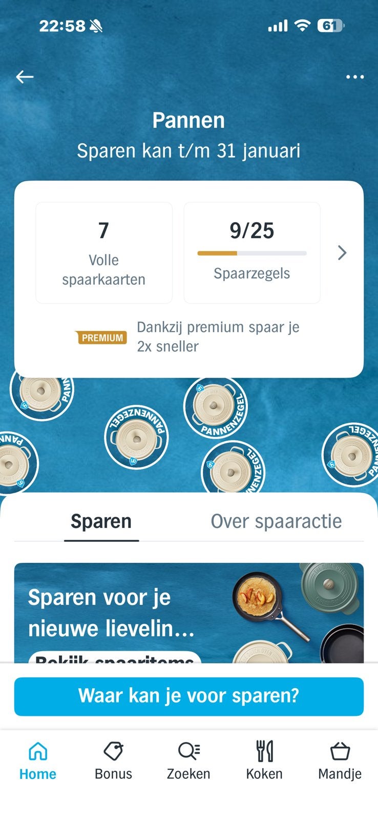 AH pannenzegels. Volle kaart 3,-, Albert Heijn, Ophalen of Verzenden