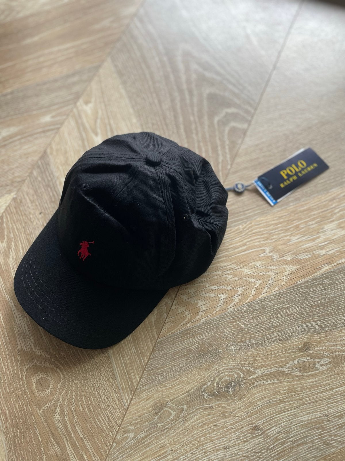 Ralph Lauren Pet Zwart met Rood Logo - Nieuw met Labels, Kleding | Heren, Ophalen of Verzenden, Nieuw, One size fits all, Pet