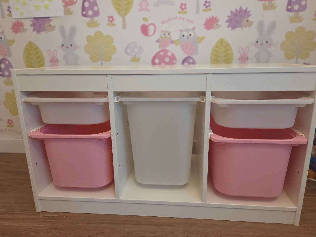 Ikea trofast kast met bakken, Gebruikt, Kast, 75 tot 100 cm, Minder dan 50 cm