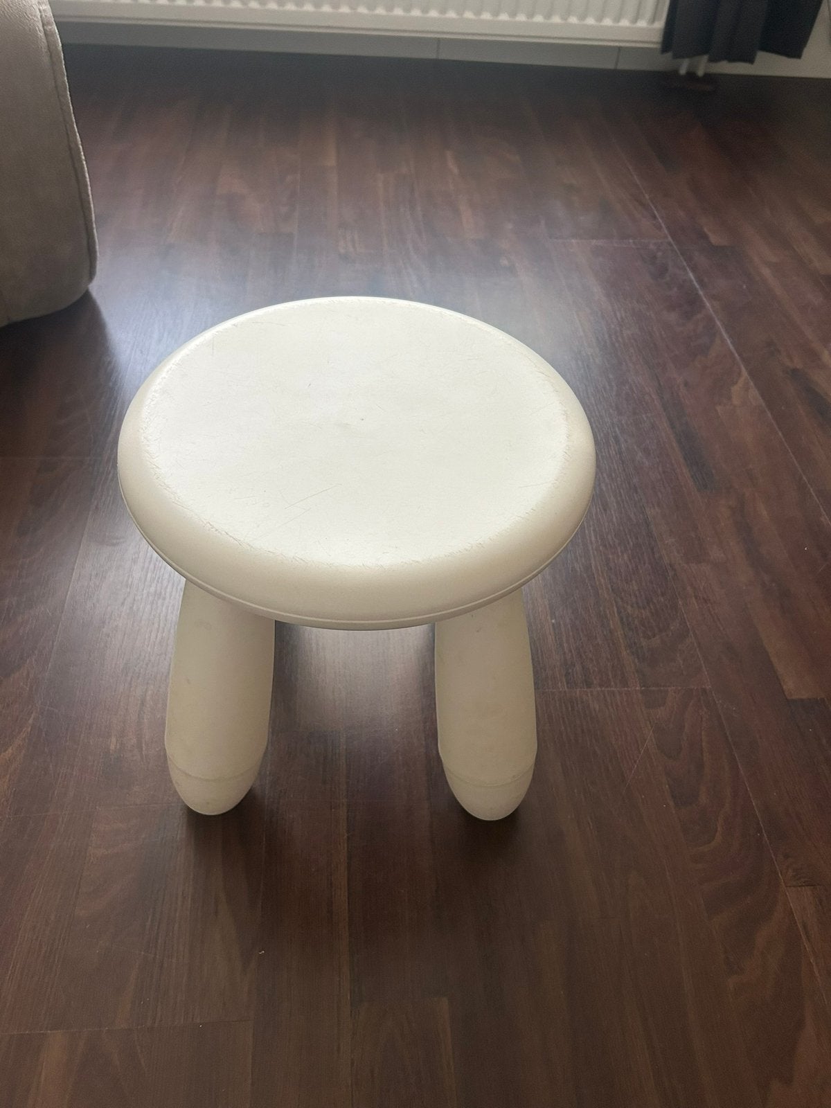Kruk ikea wit, Ophalen, Gebruikt, Kunststof