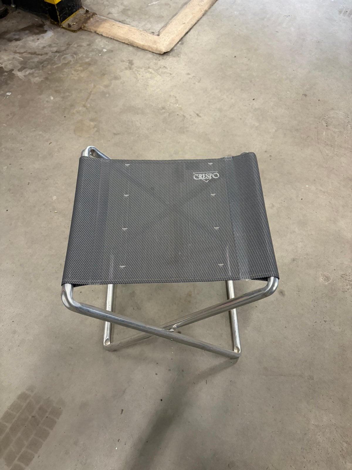 Crespo opvouwbaar campingkrukje / voetenbank – aluminium, Caravans en Kamperen, Ophalen of Verzenden
