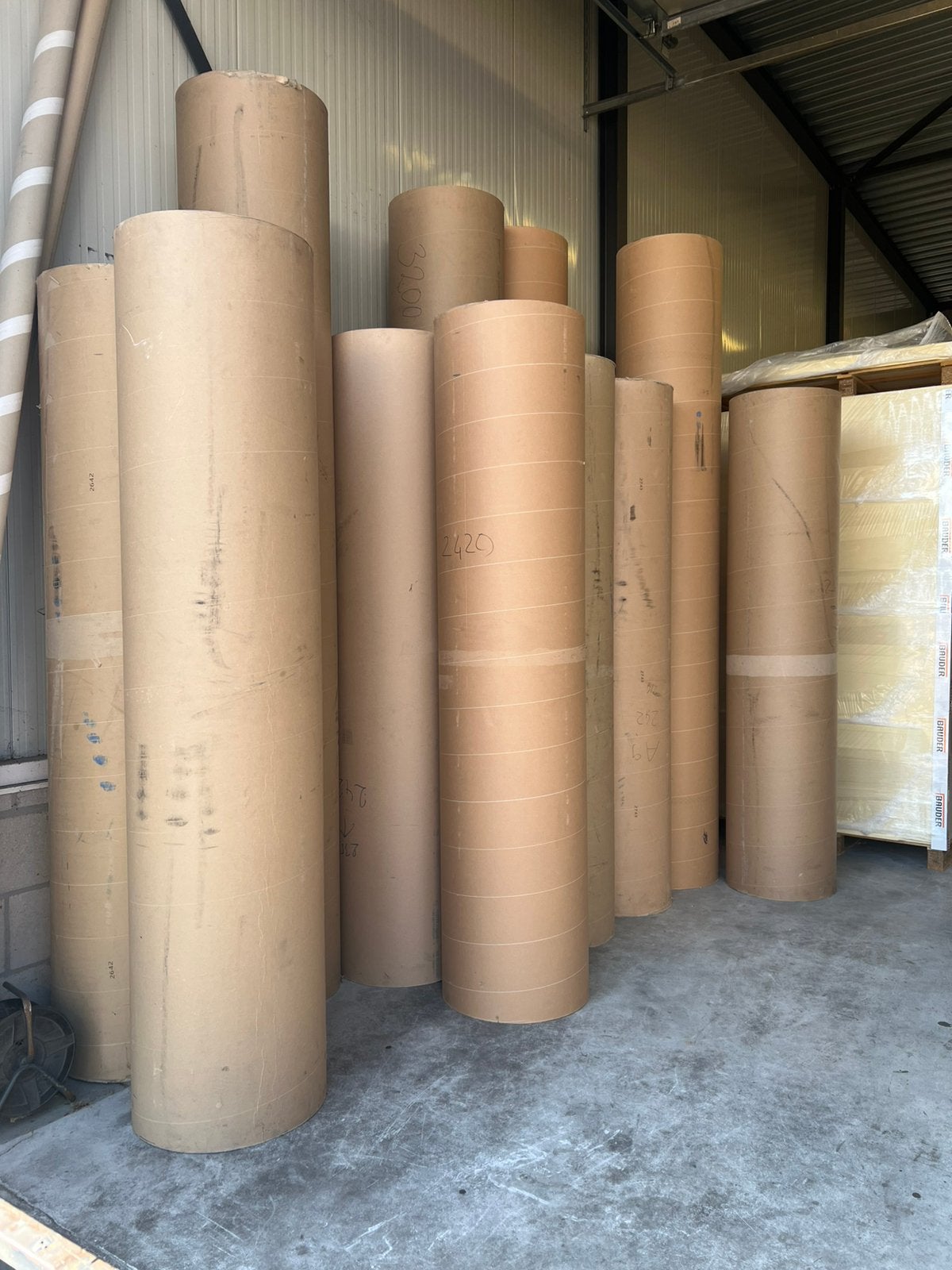 Dikke kartonnen kokers / buizen, Ophalen, 100 cm of meer, 60 cm of meer, 50 cm of meer
