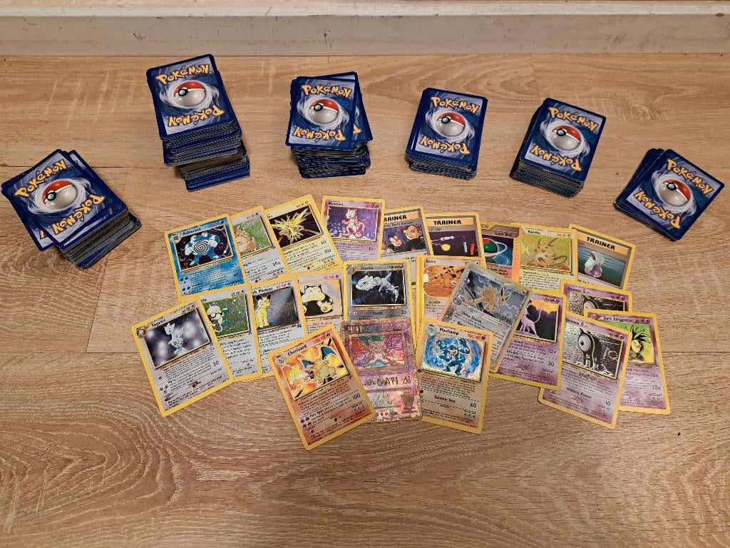 Partij Vintage Serie - Pokemon Kaarten / 500+ Stuks, Hobby en Vrije tijd, Verzamelkaartspellen | Pokémon, Ophalen, Gebruikt, Meerdere kaarten