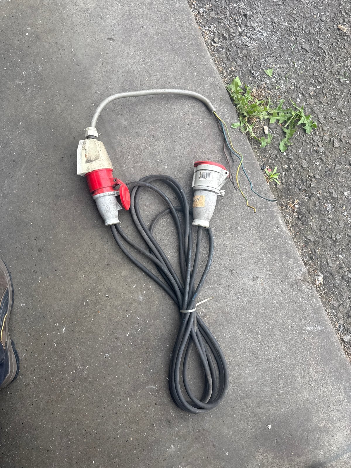 Verlengkabel met CEE stekkers - 32A 400V, Ophalen, Gebruikt, Kabel of Snoer