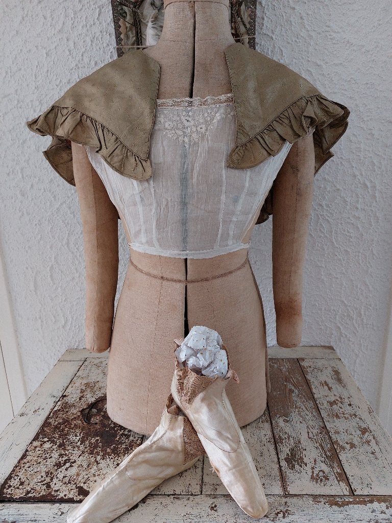 bodice regency 1800 1810 1820 oud oude antiek frans franse, Antiek en Kunst, Ophalen of Verzenden