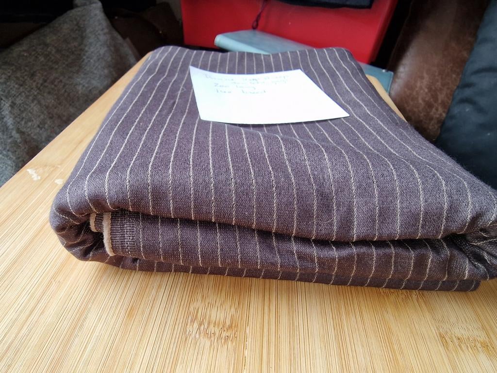Mooie lap krijtstreep stof, 120 cm of meer, Nieuw, Ophalen of Verzenden, Katoen