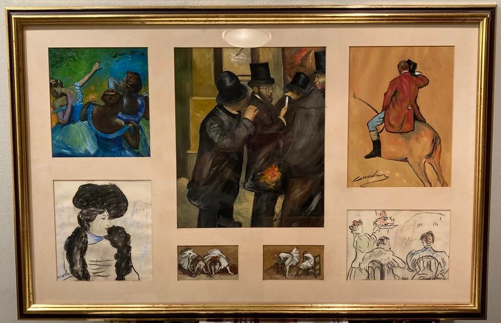WERKEN NAAR EDGAR DEGAS DOOR SPAANSE SCHILDERS UNIEK & MOOI, Antiek en Kunst, Kunst | Schilderijen | Klassiek, Ophalen