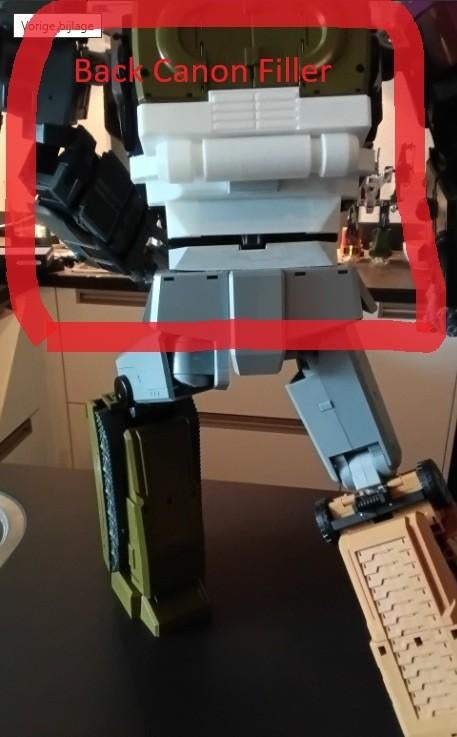 transformers masterpiece bruticus CANON back - WHITE, Verzamelen, Transformers, G1, Ophalen of Verzenden, Nieuw, Decepticons
