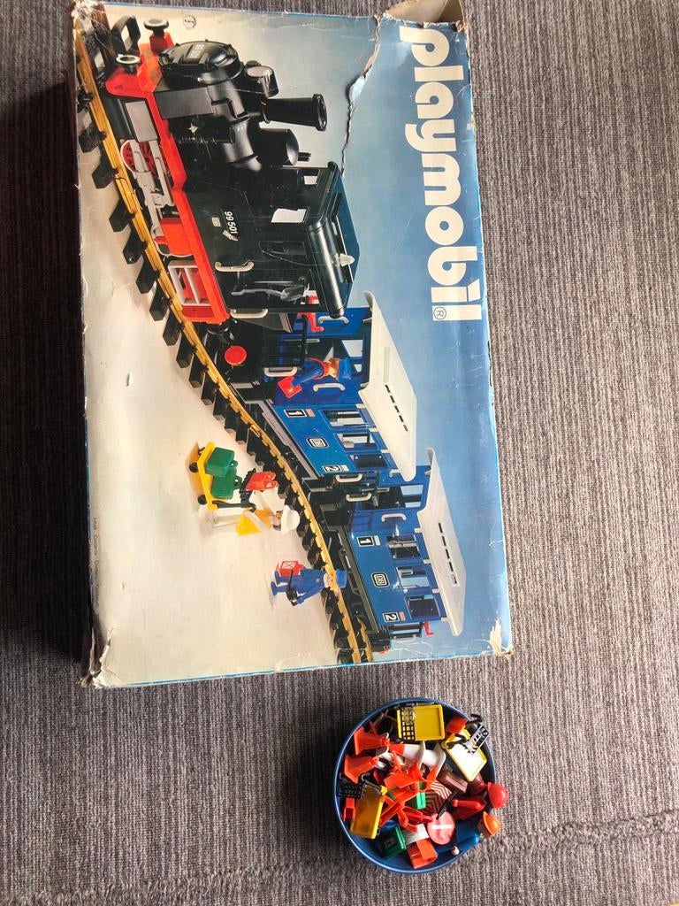 Playmobil trein 4000 met lgb grootspoor en siemens trafo, Ophalen, Gebruikt