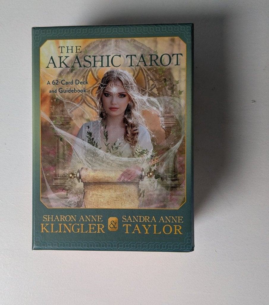 The Akashic tarot tarotkaarten orakelkaarten, Boeken, Esoterie en Spiritualiteit, Zo goed als nieuw, Instructieboek, Tarot of Kaarten leggen