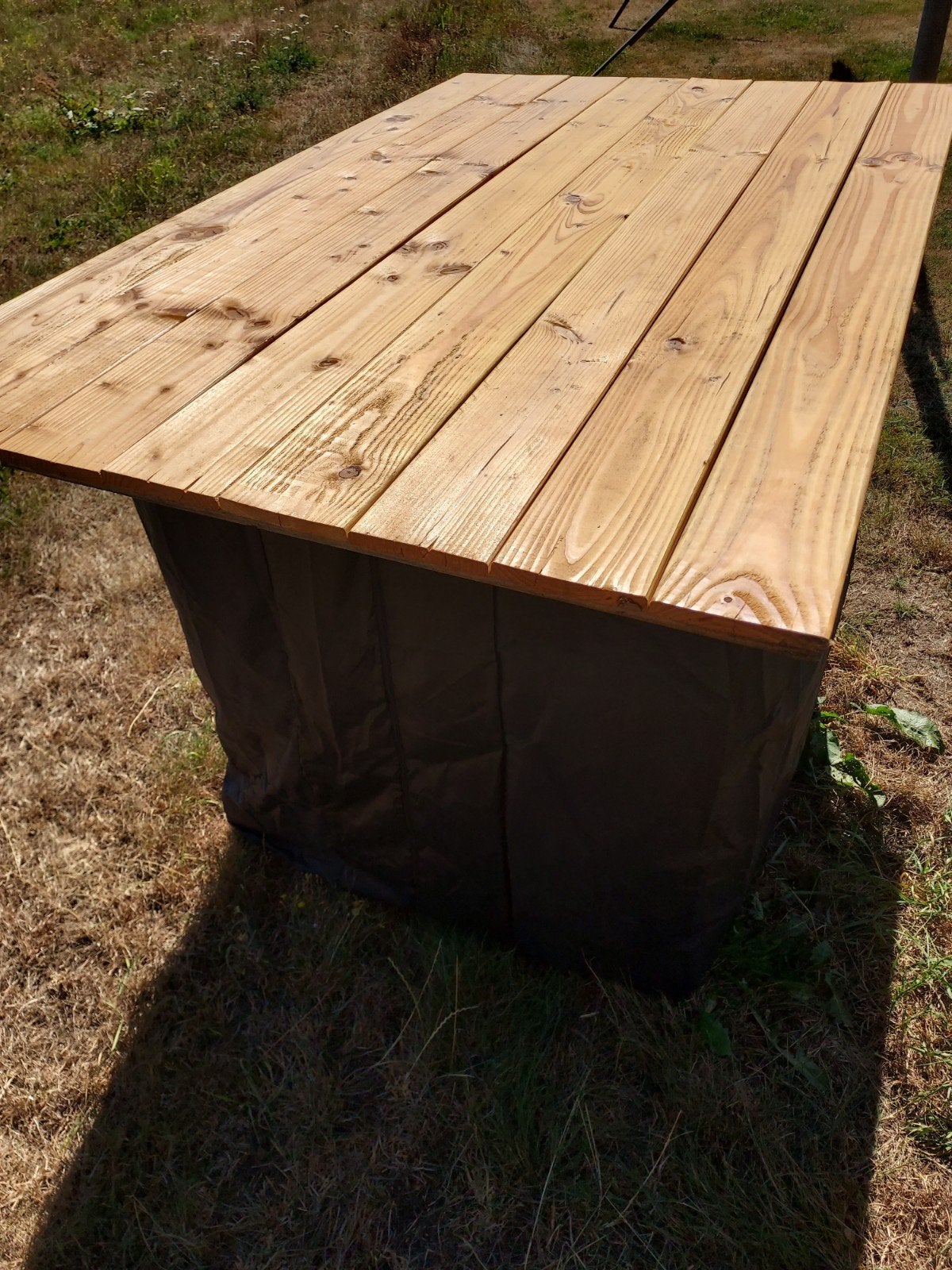 2x Statafel (ibc onderstel) per stuk 90euro, Ophalen, Rechthoekig, Hout