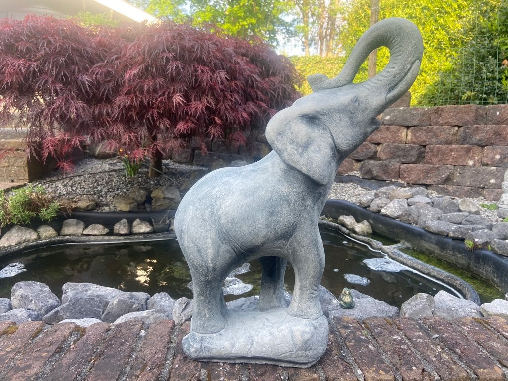 Olifant , hoogte 60cm, Tuin en Terras, Tuinbeelden, Ophalen, Nieuw, Beton, Dierenbeeld