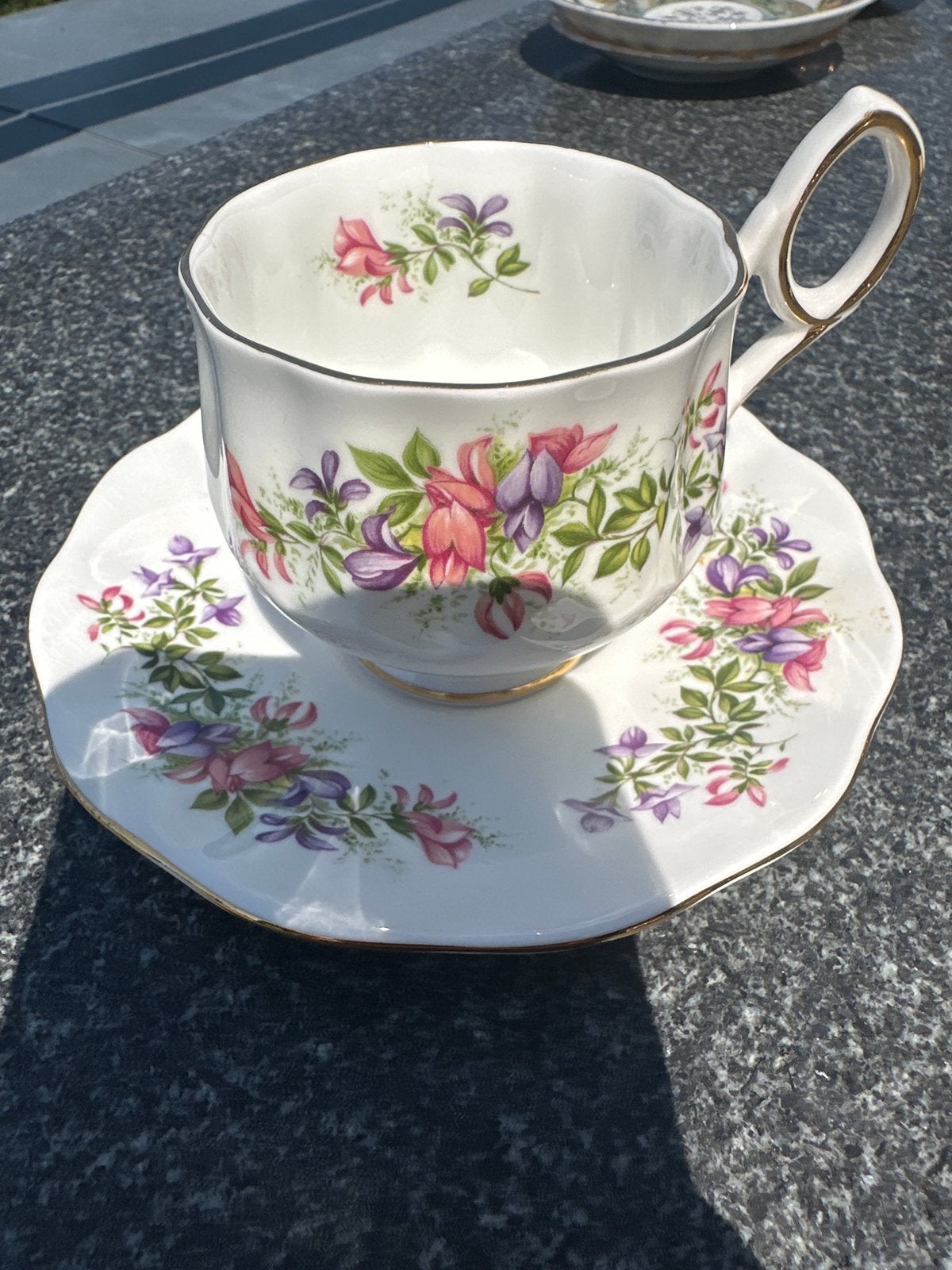 Rosina Bone China 'Wild Flowers' Kop en Schotel, Ophalen of Verzenden