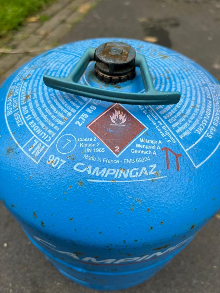 Campingaz gasfles 2,75 kg nog 80% vol, Ophalen, Zo goed als nieuw