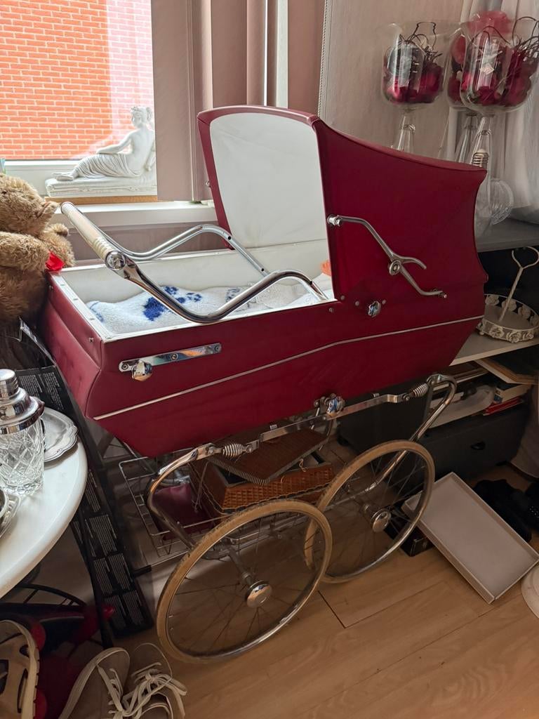 Ouderwetse Kinderwagen, Zo goed als nieuw, Met reiswieg, Ophalen, Kinderwagen