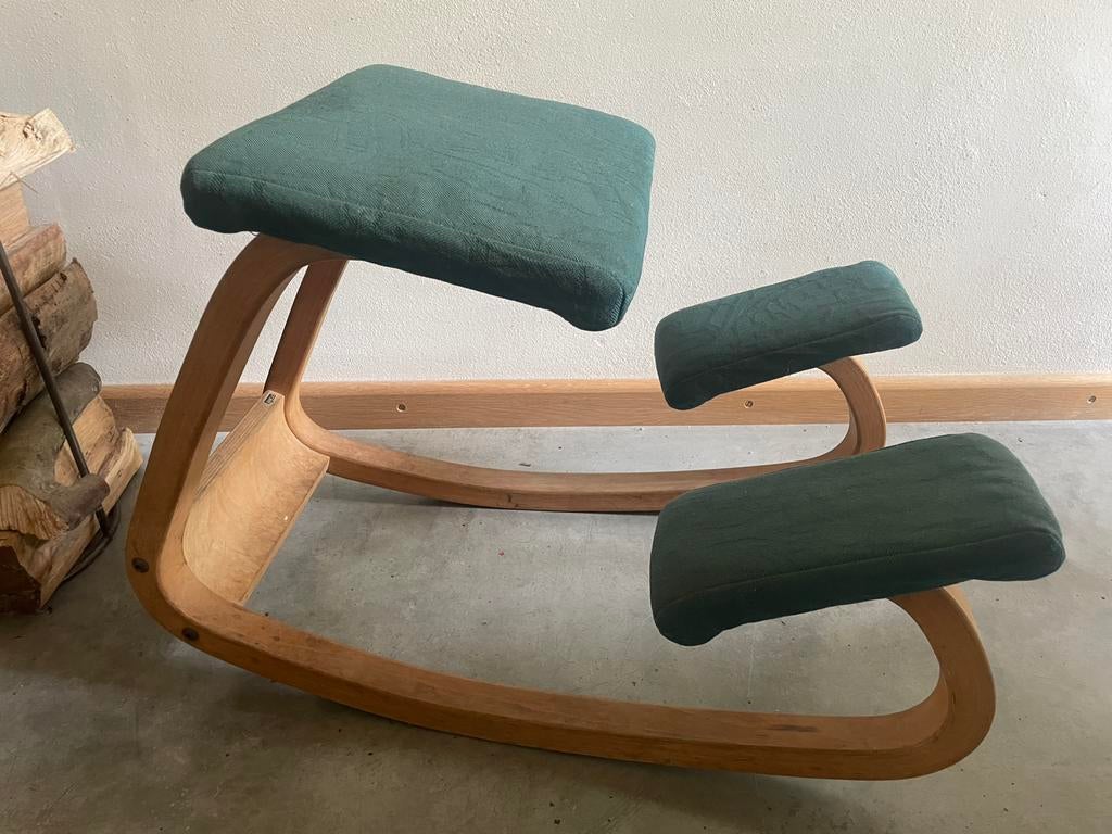 Stokke Varier - ergonomische schommelstoel bureaustoel, Huis en Inrichting, Ophalen, Ergonomisch, Gebruikt, Groen