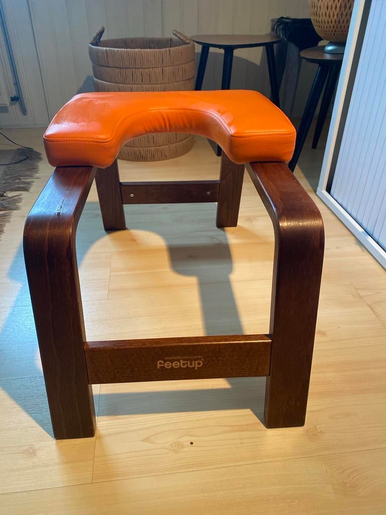 FeetUp Trainer Yoga Inversie Kruk - Oranje, Sport en Fitness, Ophalen, Zo goed als nieuw, Yoga-accessoire