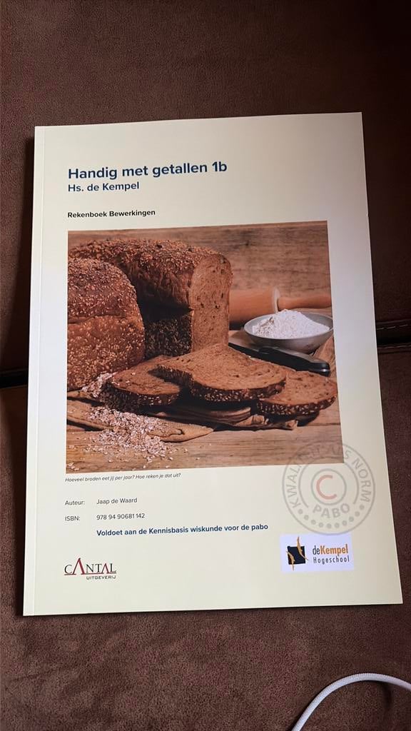 Handig met getallen 1b - Hogeschool de Kempel, Ophalen of Verzenden, Zo goed als nieuw, Jaap de Waard, Nederlands