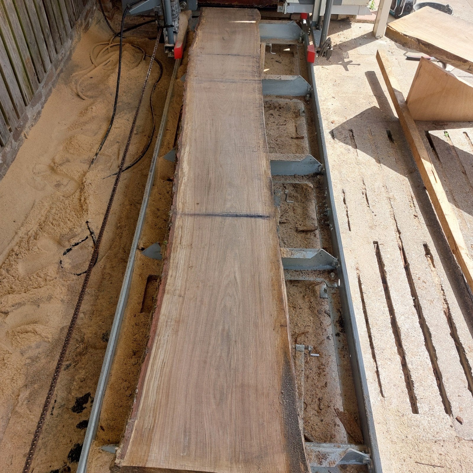 Eiken schaaldelen 6,5cm dik, Ophalen, Planken, Nieuw, Hardhout