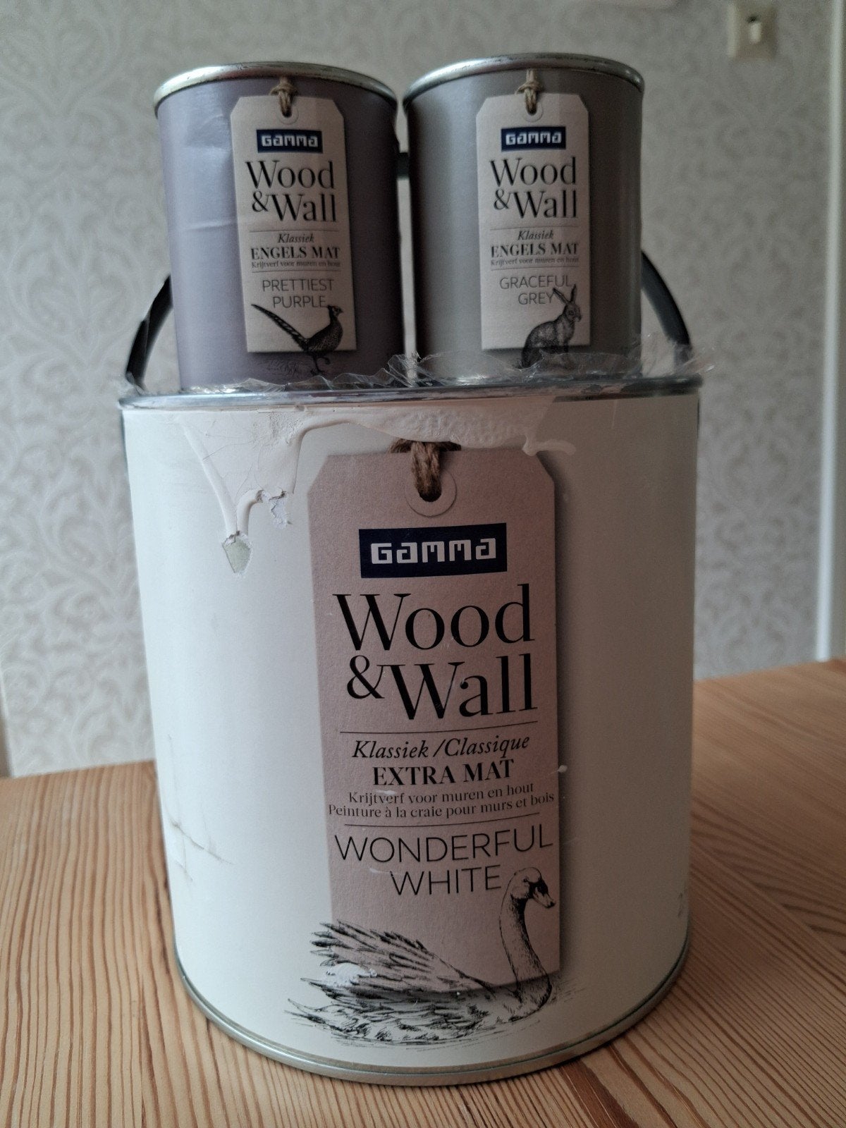 KRIJTverf van Wood and Wall, Gamma, Ophalen, Wit, Verf