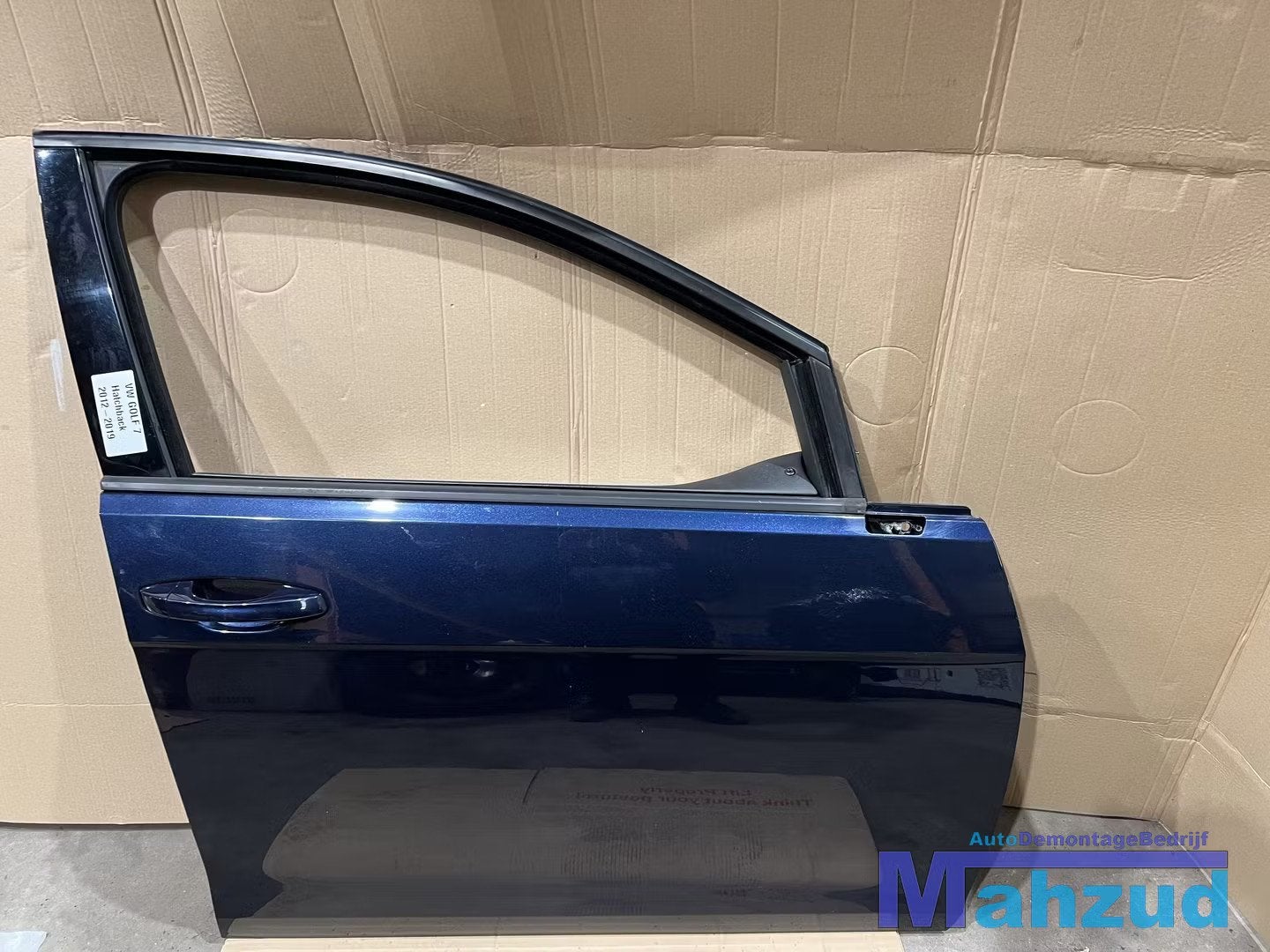 VW GOLF 7 7.5 HATCHBACK BLAUW rechts voor deur portier 2012-, Gebruikt, Volkswagen AG, Volkswagen, Deur