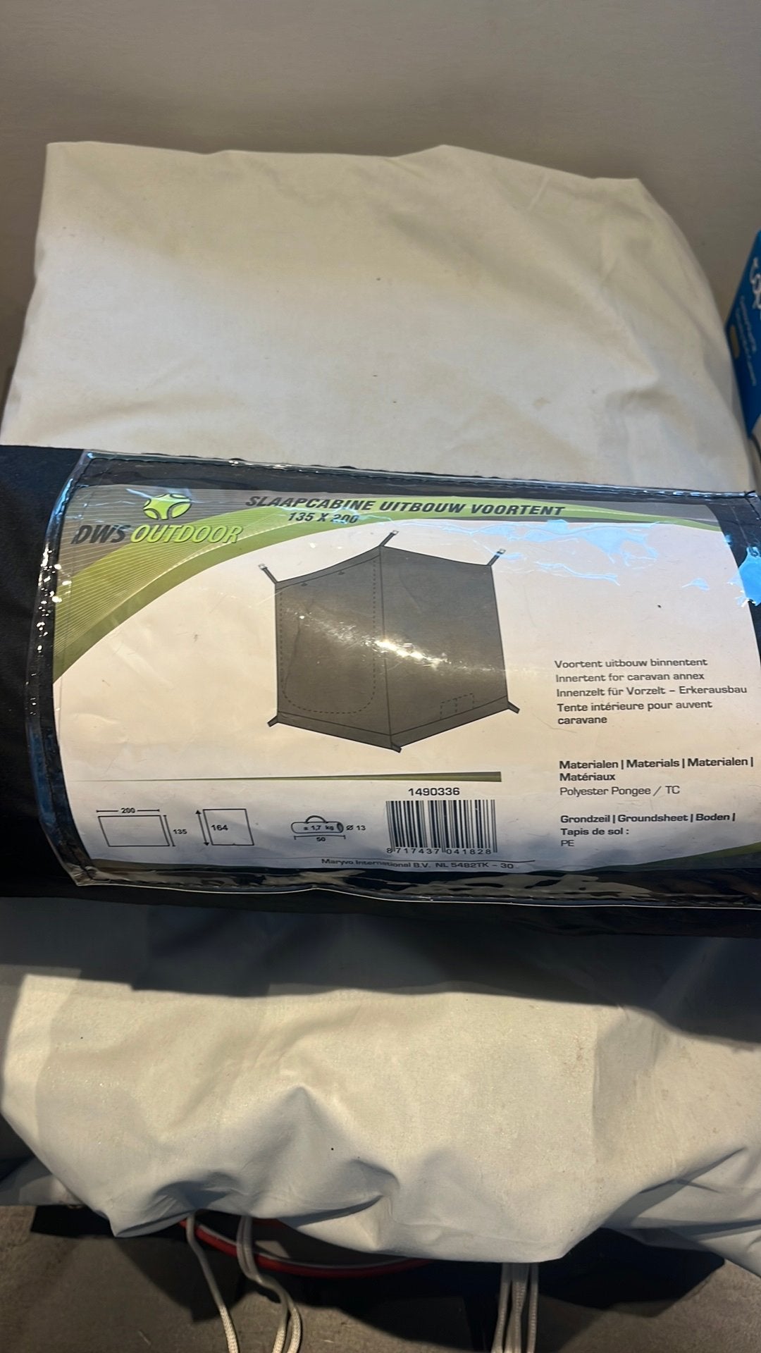 Slaapcabine uitbouw voortent 135 x 200, Caravans en Kamperen, Ophalen, Zo goed als nieuw, Tot en met 2
