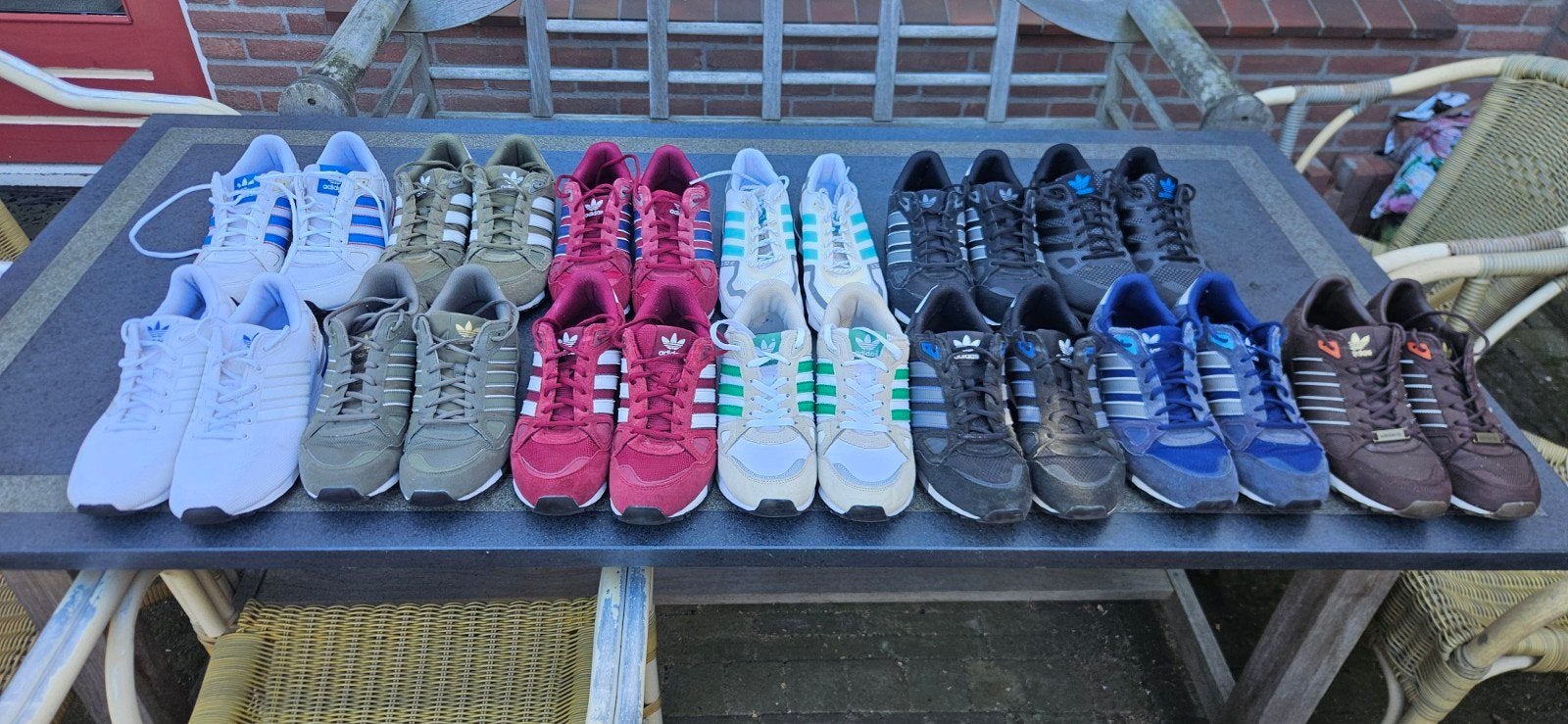 Unieke verzameling: 13 paar originele Adidas ZX750 sneakers, Kleding | Heren, Overige kleuren, Ophalen of Verzenden, Sneakers of Gympen