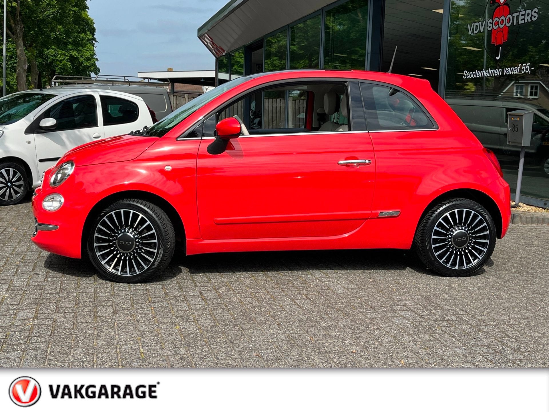 Fiat 500 1.2 Lounge Bovag rijklaarprijs !, Auto's, Fiat, 12 maanden, Gebruikt, Leder en Stof, Bedrijf