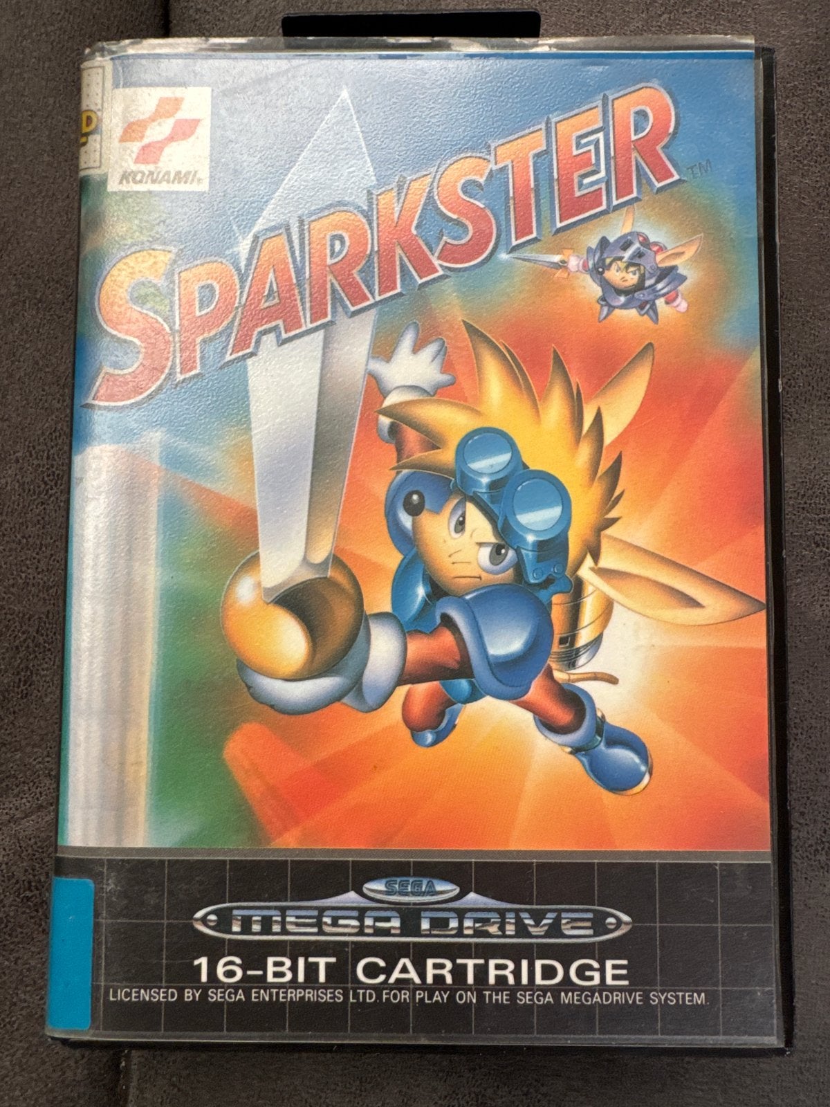 Sparkster Megadrive (Ex-Videoland, geen handleiding), Spelcomputers en Games, Gebruikt, 1 speler, Ophalen of Verzenden, Platform