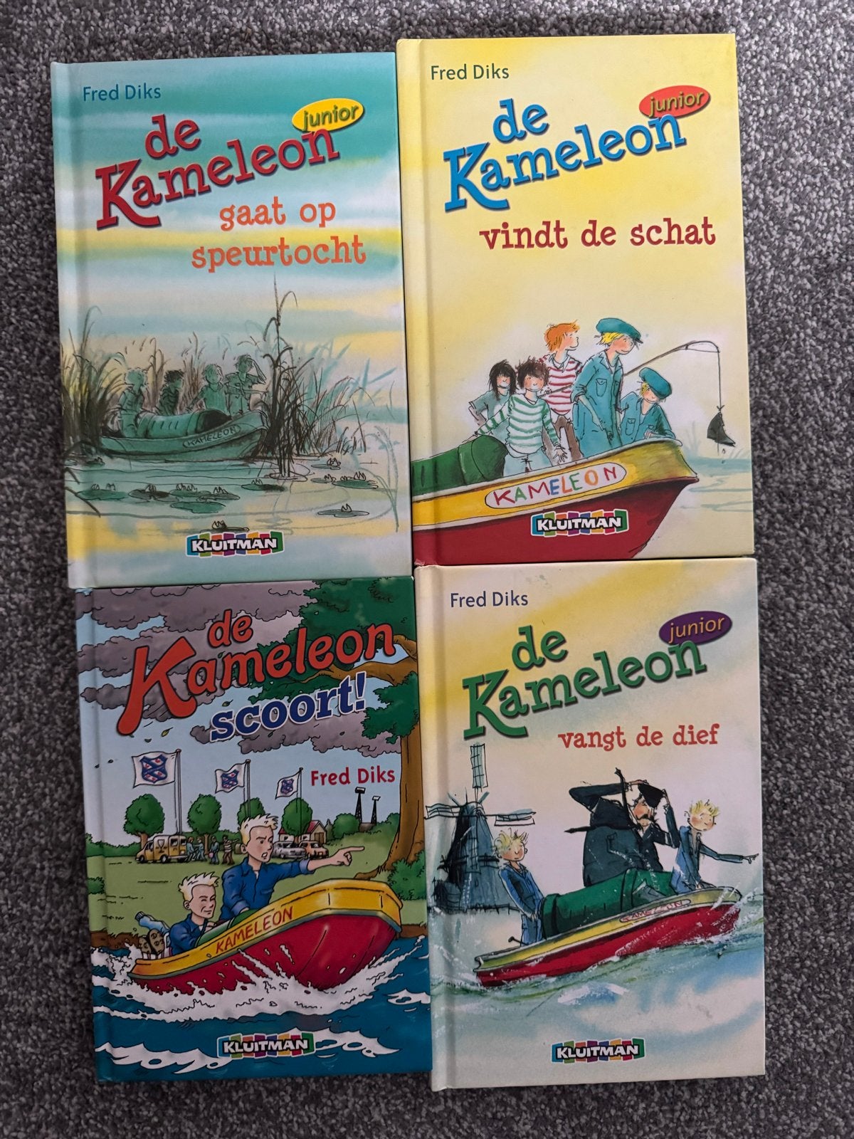De Kameleon Junior boeken - Fred Diks (4 stuks), Ophalen of Verzenden, Zo goed als nieuw, Fictie algemeen
