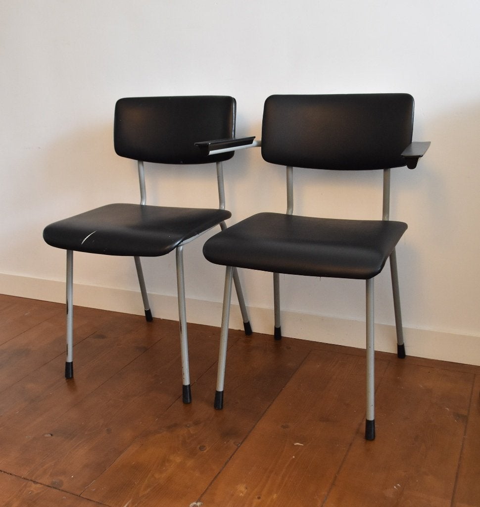 2 Gispen stoelen, Ophalen, Twee, Zwart, Gispen