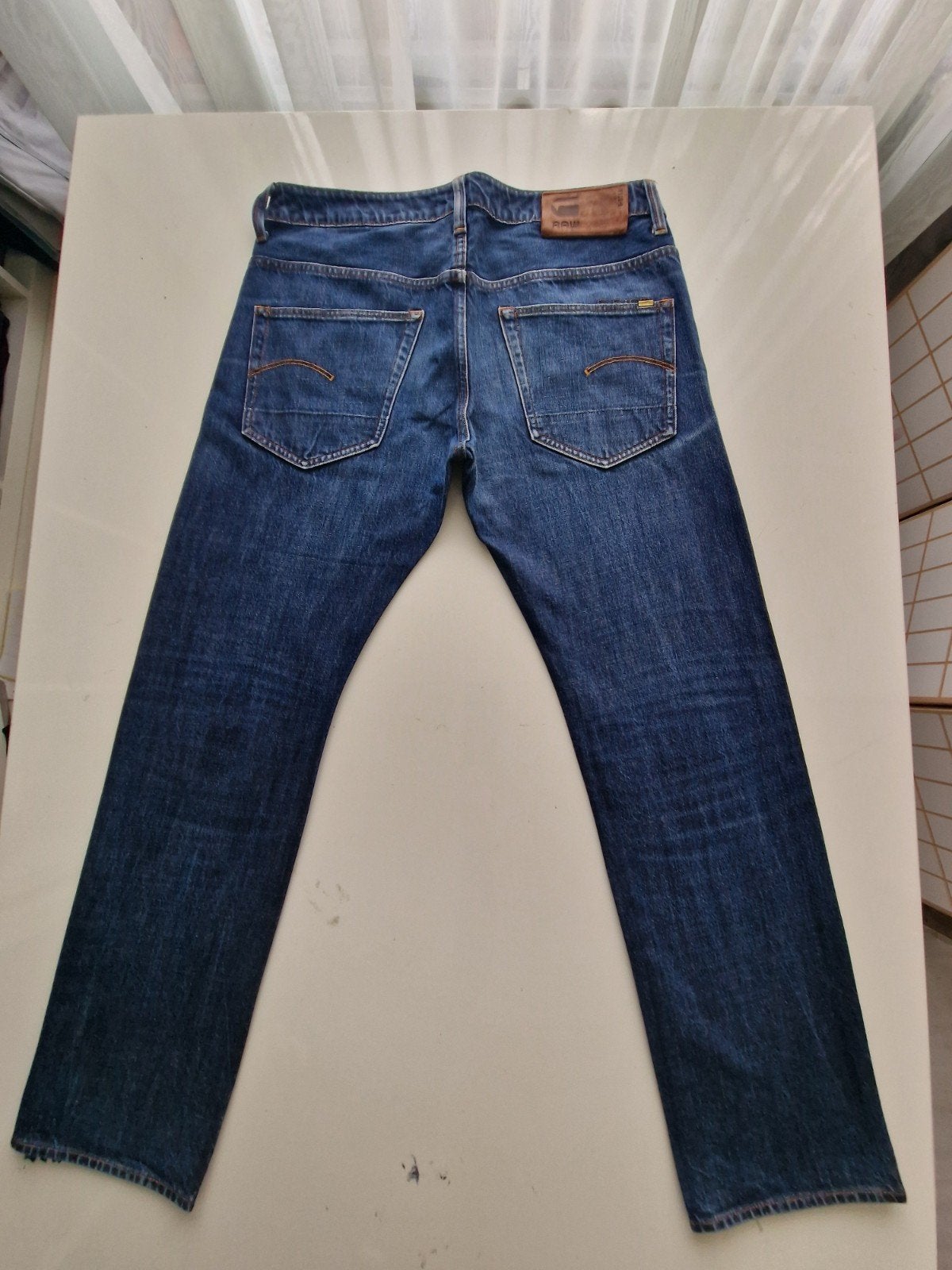 CLASSIC G STAR RAW 3301 STRAIGHT SIZE 33/32, Kleding | Heren, Ophalen of Verzenden, Zo goed als nieuw, Blauw, W33 - W34 (confectie 48/50)