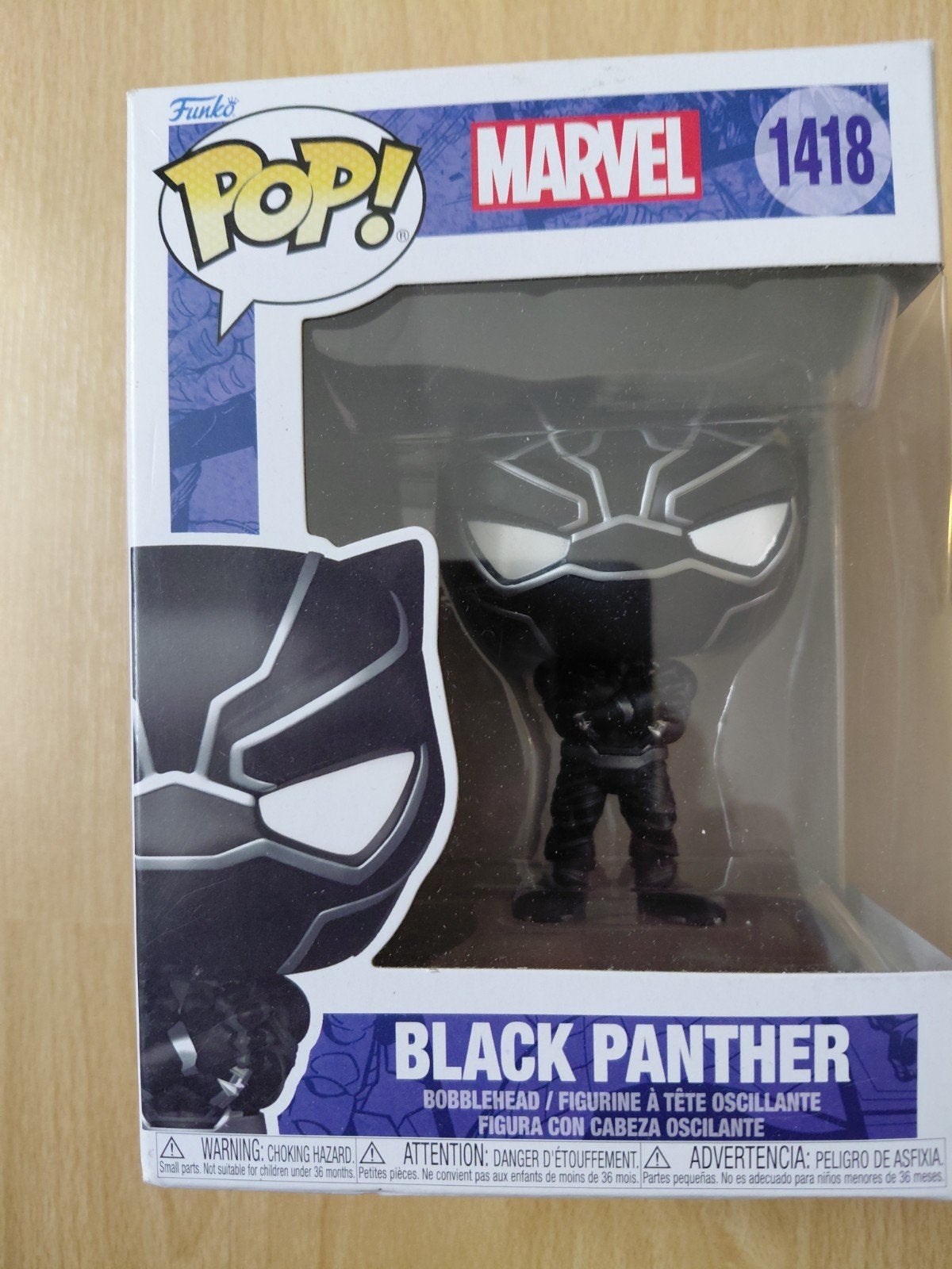 Funko Pop! Marvel Black Panther Bobblehead #1418, Ophalen of Verzenden, Nieuw