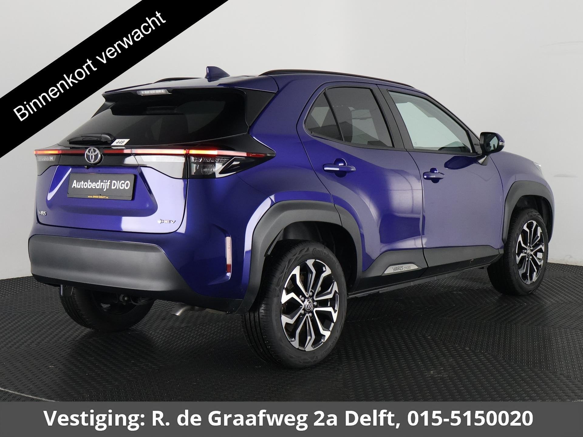 Toyota Yaris Cross 1.5 Hybrid 115 Dynamic Luxury | Stuur- &, Stof, Gebruikt, 1165 kg, Blauw
