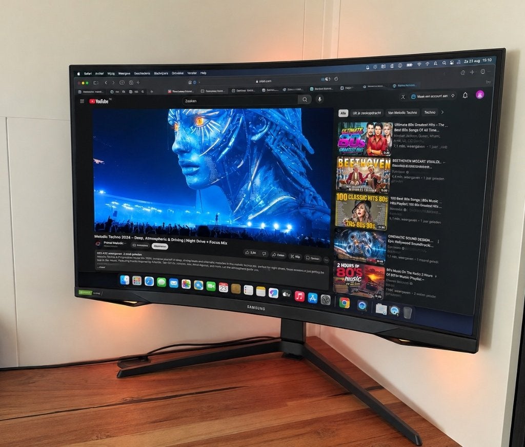 Samsung Odyssey G7 32 inch, QLED Gaming Monitor, als nieuw, Curved, VA, Zo goed als nieuw, DisplayPort