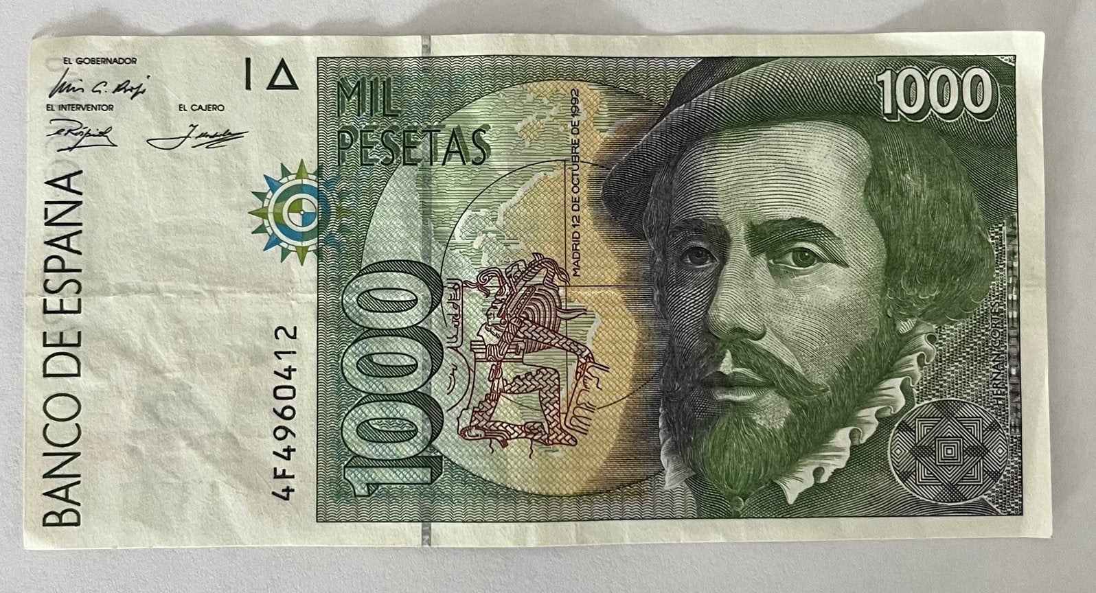 Spanje 1.000 Pesetas 1992 lichtgebruikte staat, Verzenden, Overige landen, Los biljet