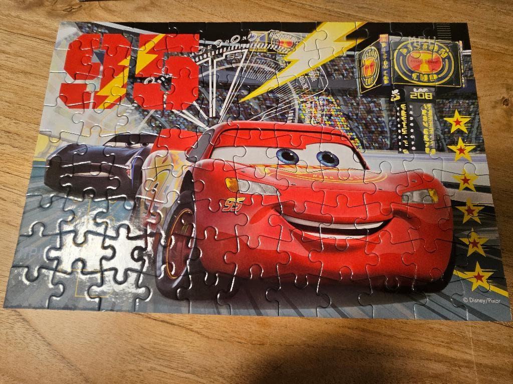 Kinderpuzzel cars, Ophalen, Meer dan 50 stukjes, Gebruikt, 4 tot 6 jaar
