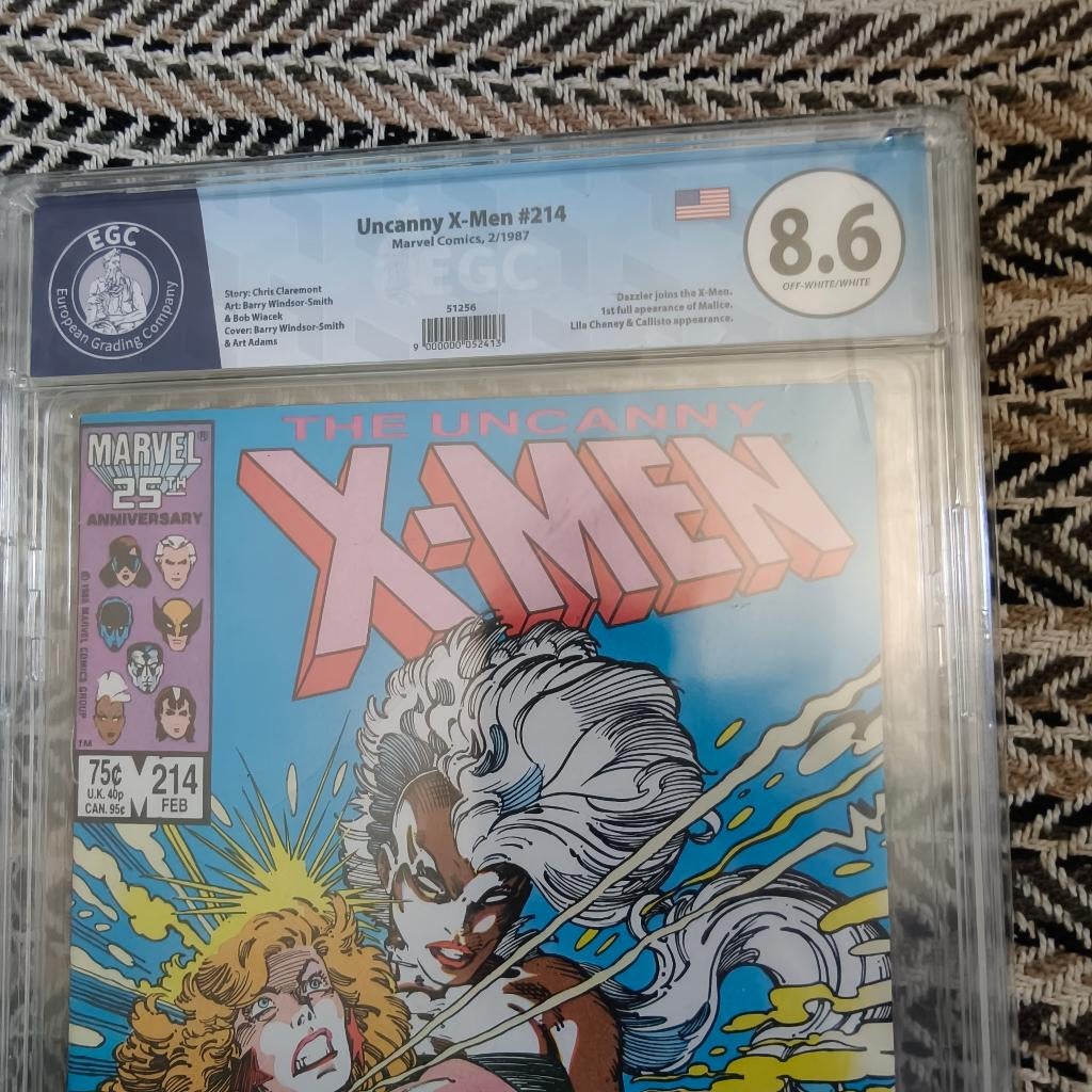 Strip x-men #214 egc 8.6, Marvel Comics, Ophalen of Verzenden, Zo goed als nieuw, Meerdere stripboeken