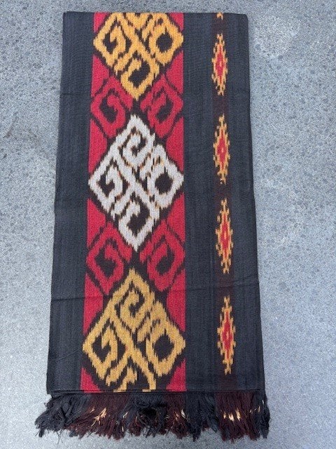Ikat Tafelkleden 250x120 cm, handgeweven, 100% katoen, Bali, Nieuw, Ophalen of Verzenden, Overige kleuren, Franjes/kwastjes