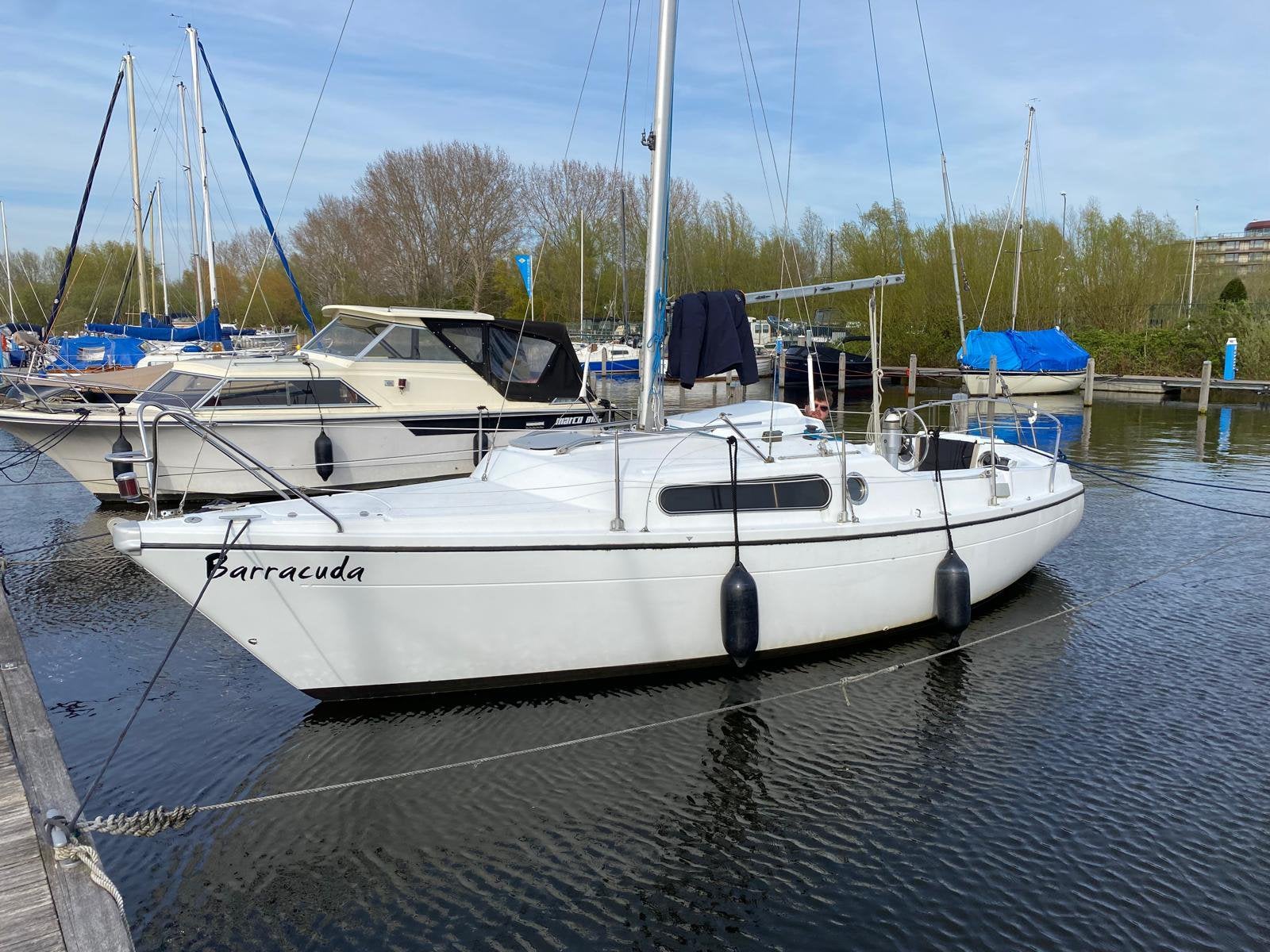 Dehler Delanta 76 met achterkajuit uit 1976., Watersport en Boten, Gebruikt, Binnenboordmotor, 1.80 meter, Elektrische start
